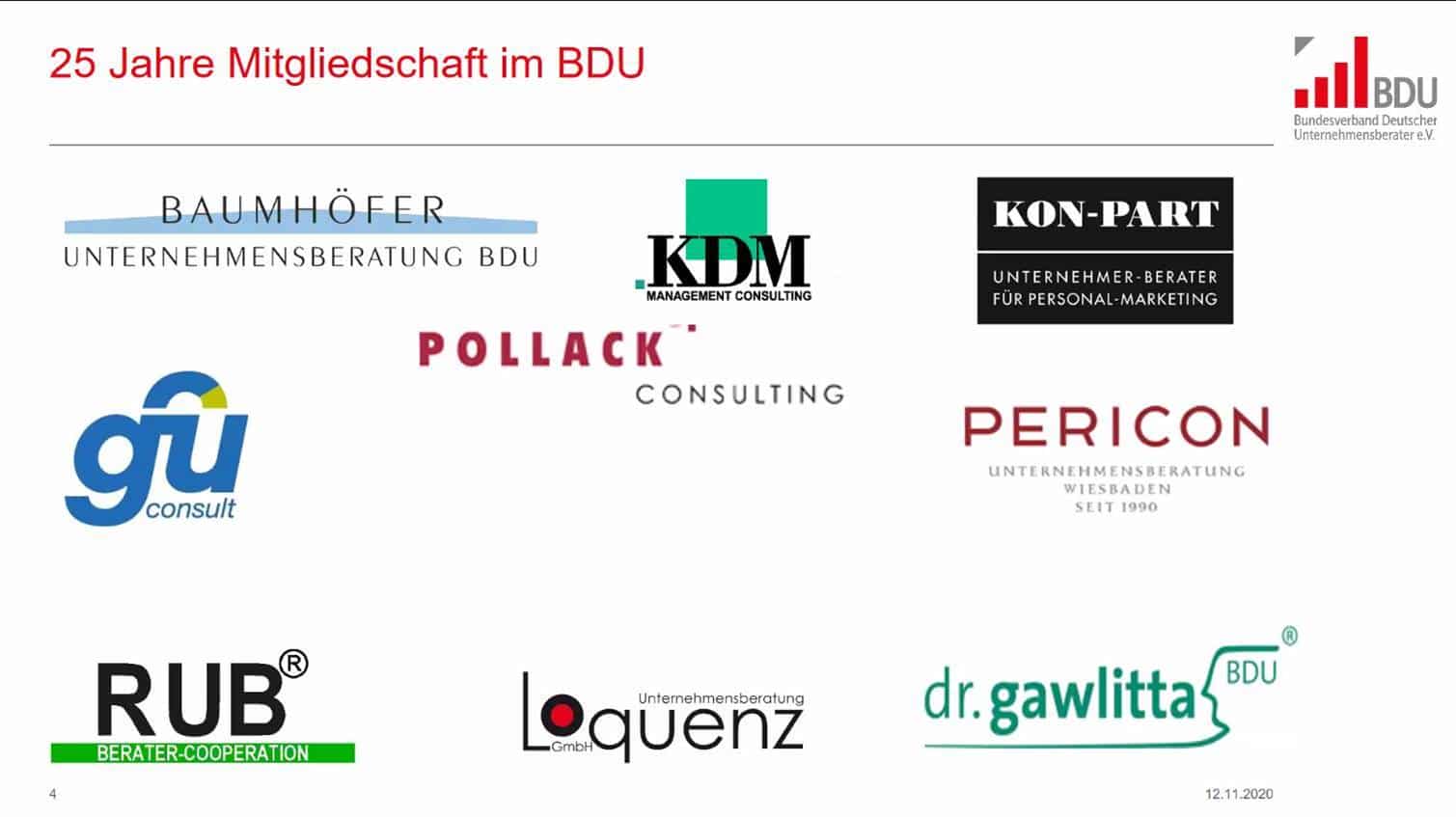 25 Jahre BDU Mitgliedschaft