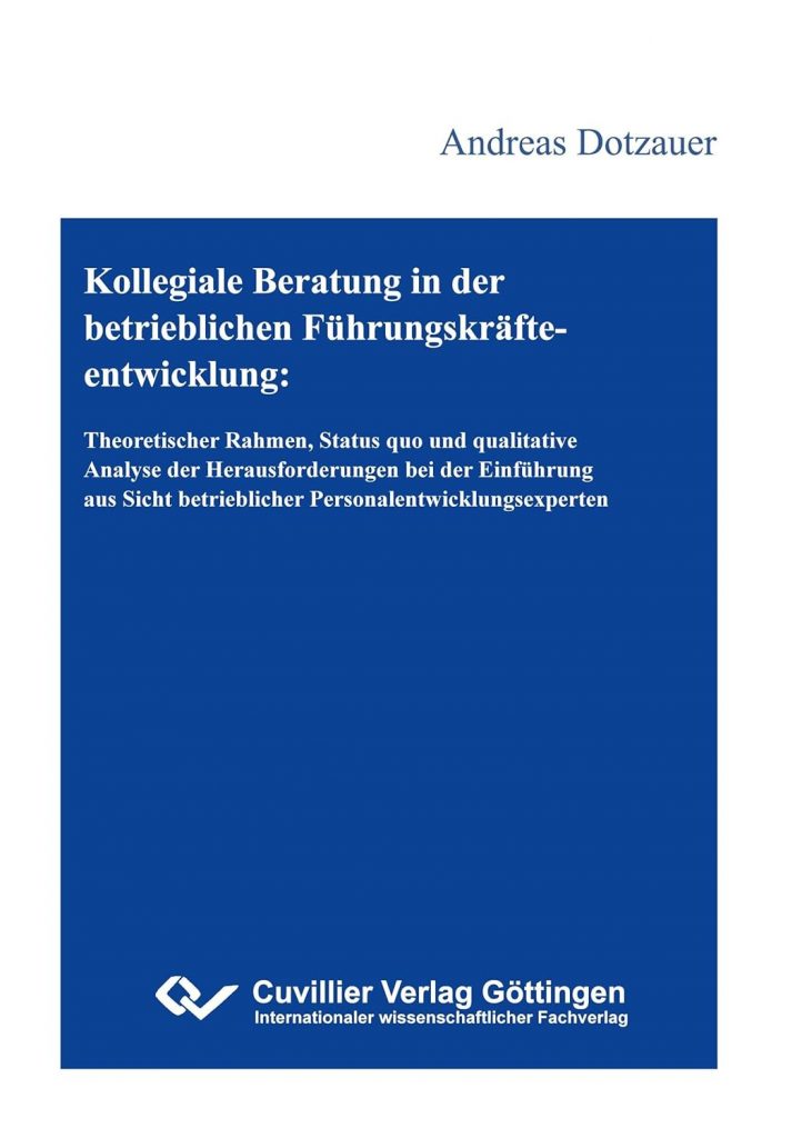Cover Kollegiale Beratung in der betrieblichen Führungskräfteentwicklung Dotzauer