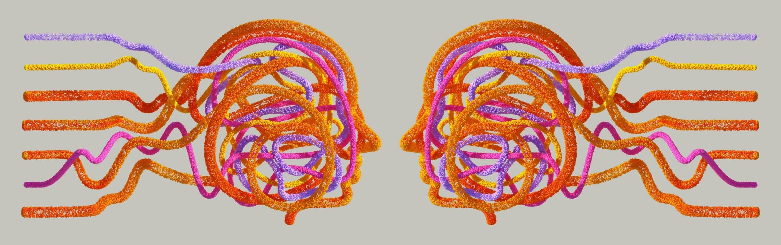 Abstrakte Darstellung Spiegelneuronen bei Fuehrungskraeften